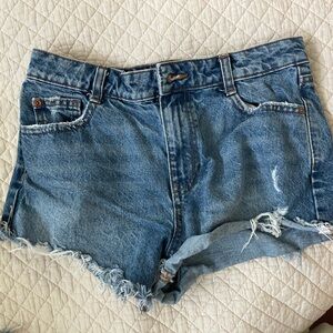 Medium light denim shorts